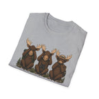 See No Hear No Speak No Moose Hikers Tee