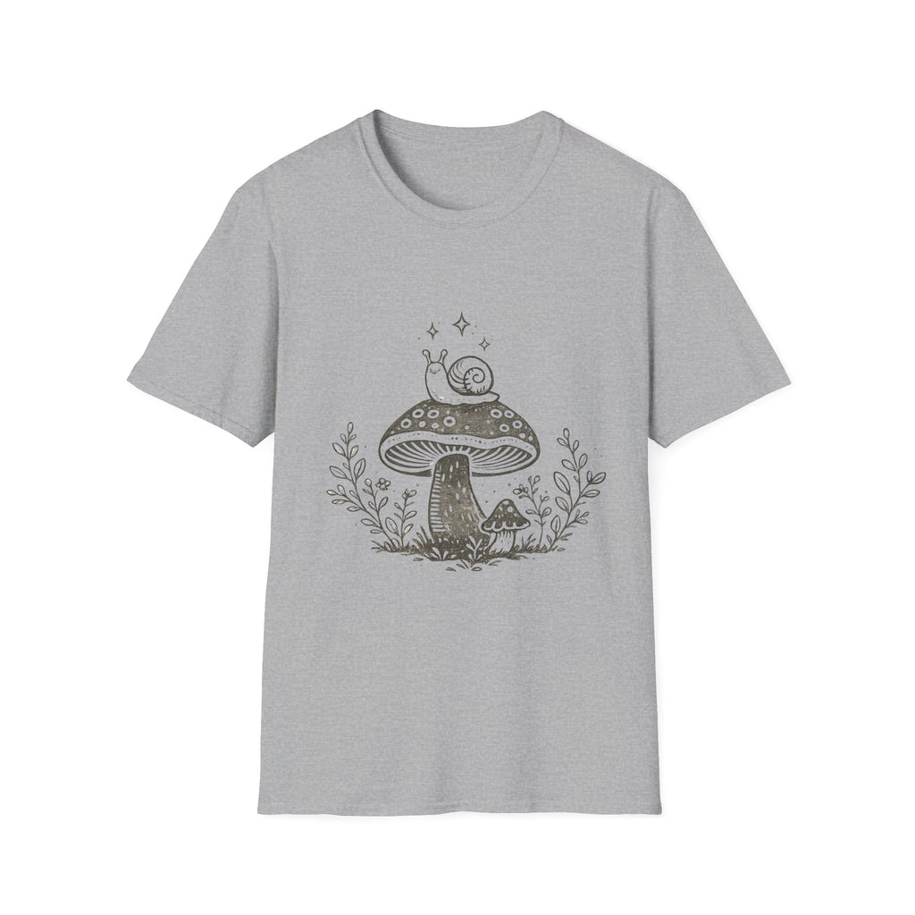 Cozy Snail Mushroom Tee