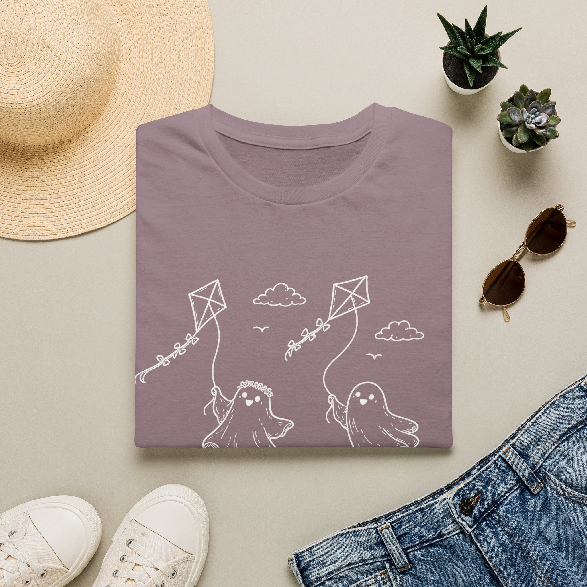 Kite Flying Ghosts Tee