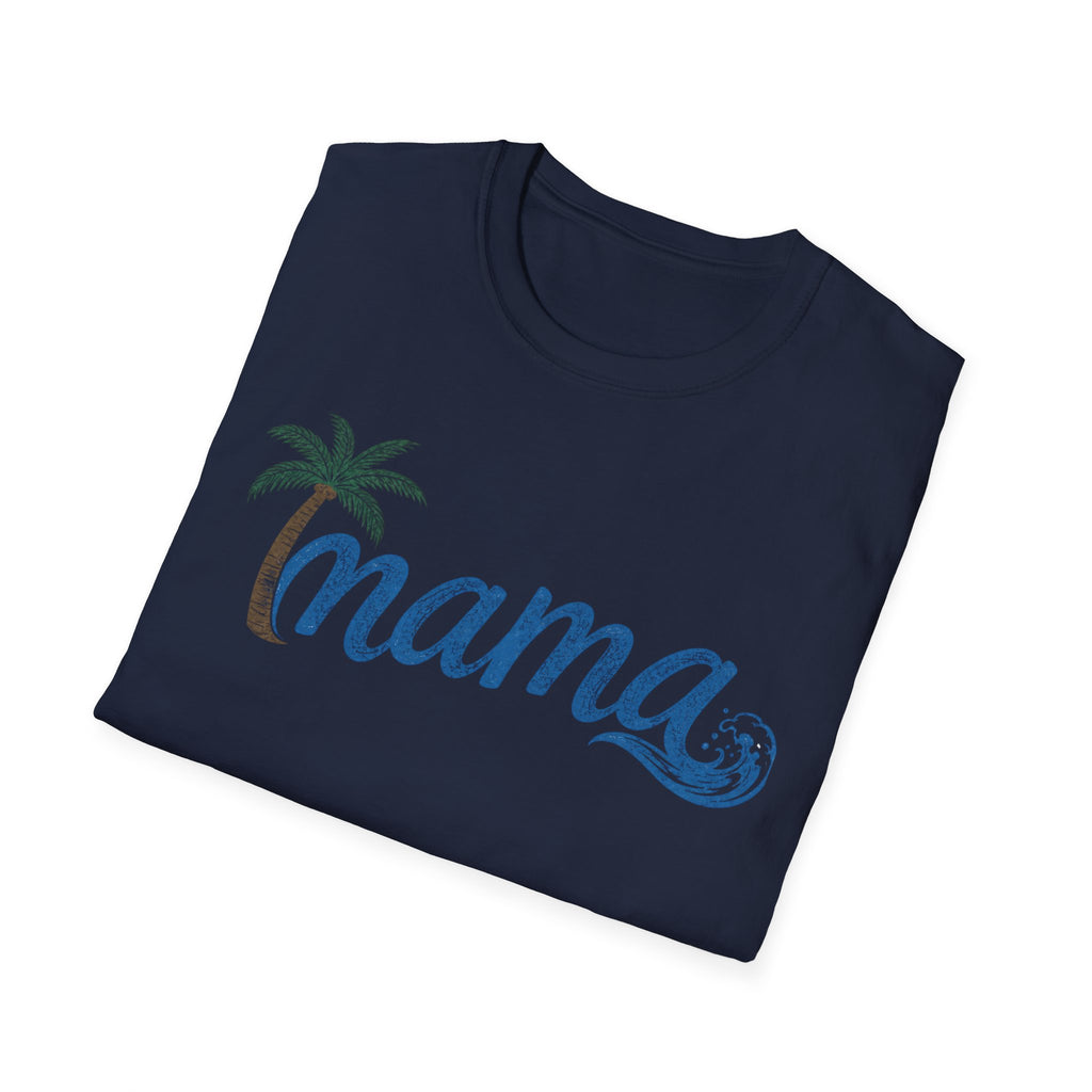 Coastal Mama Palm Tree & Wave Tee
