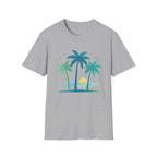 Tropical Sunset Palm Tree Tee