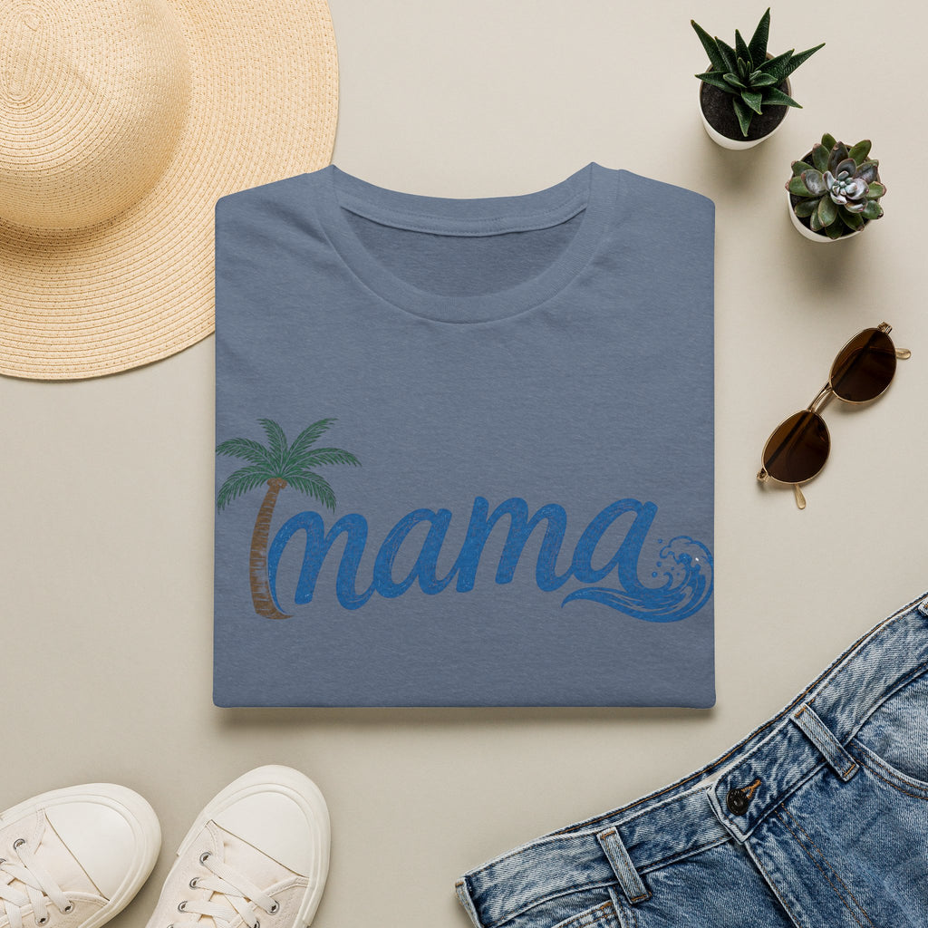 Coastal Mama Palm Tree & Wave Tee