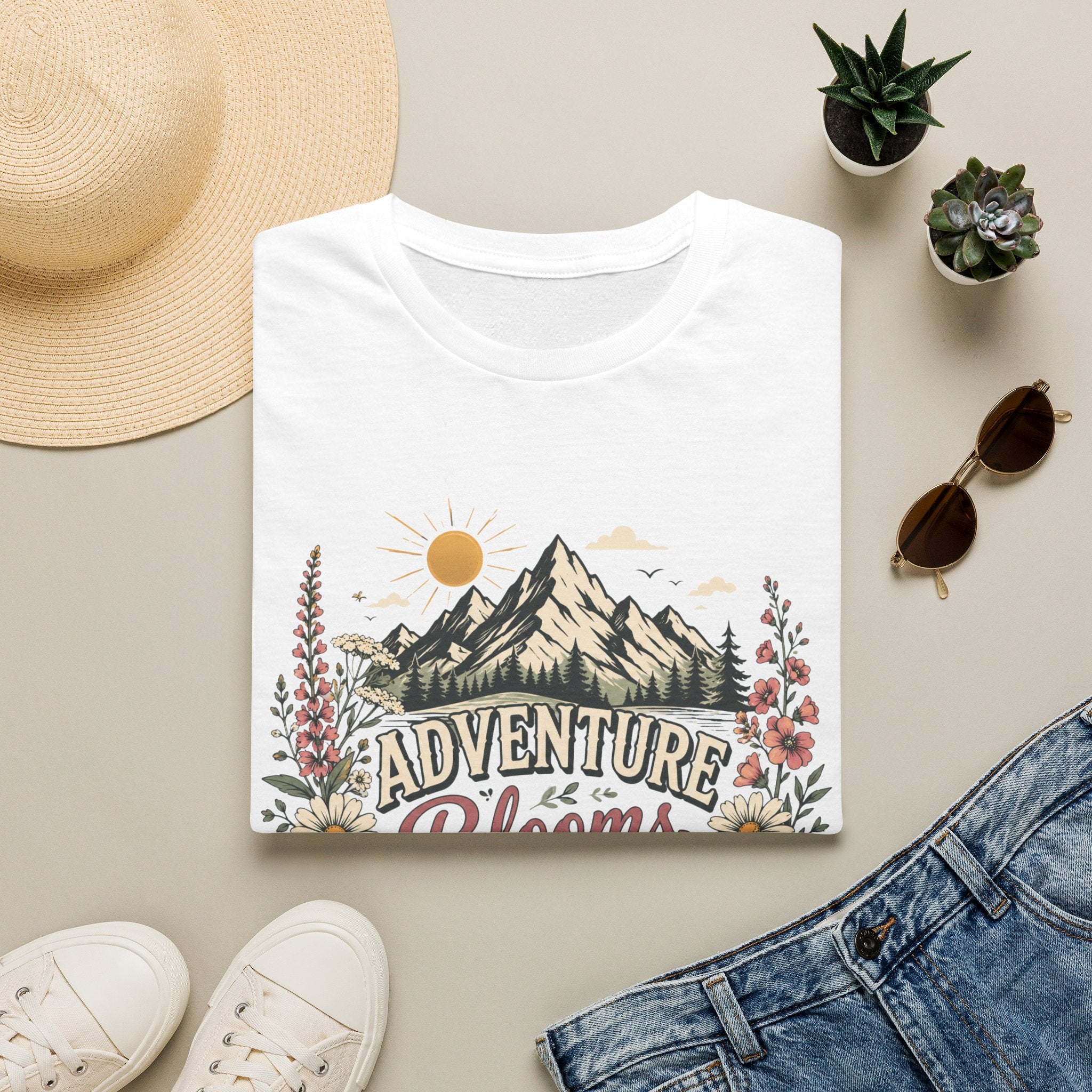 Adventure Blooms Here Tee