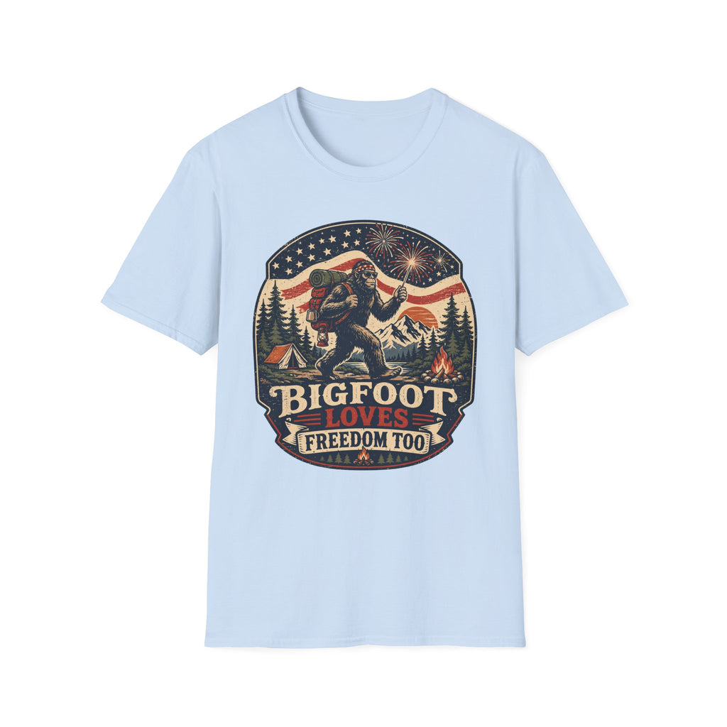 Bigfoot Loves Freedom Tee