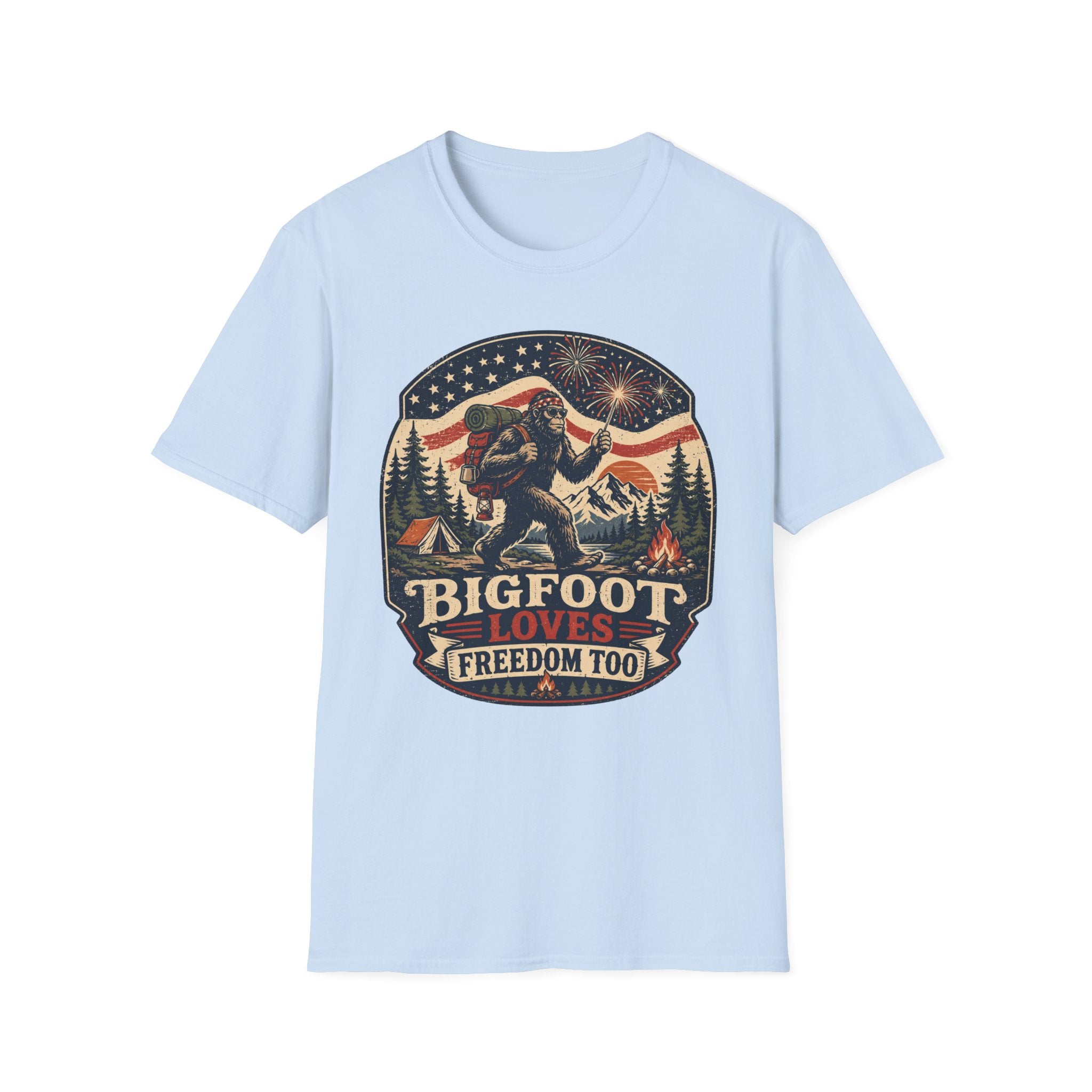 Bigfoot Loves Freedom Tee