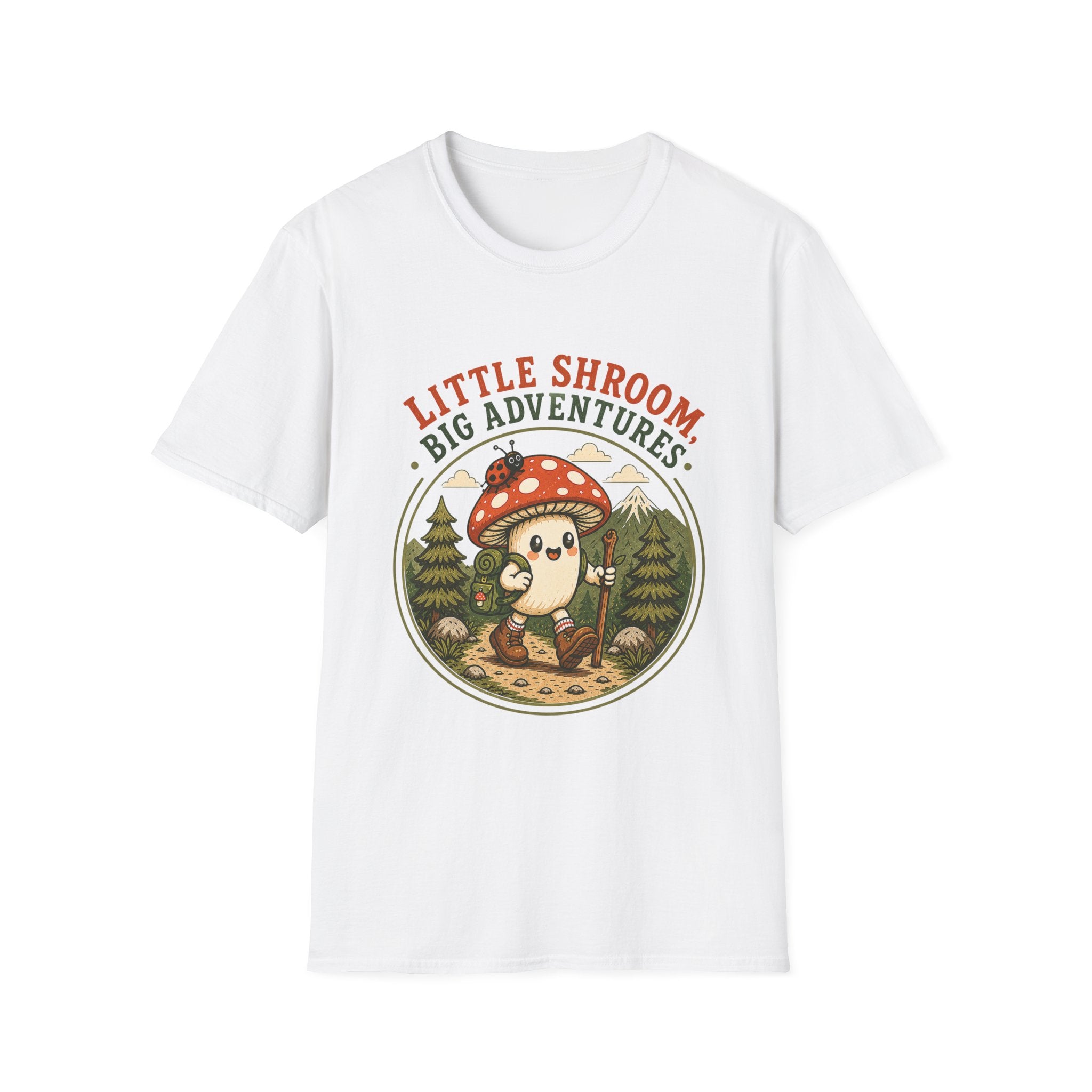 Little Shroom, Big Adventures Mushroom Tee