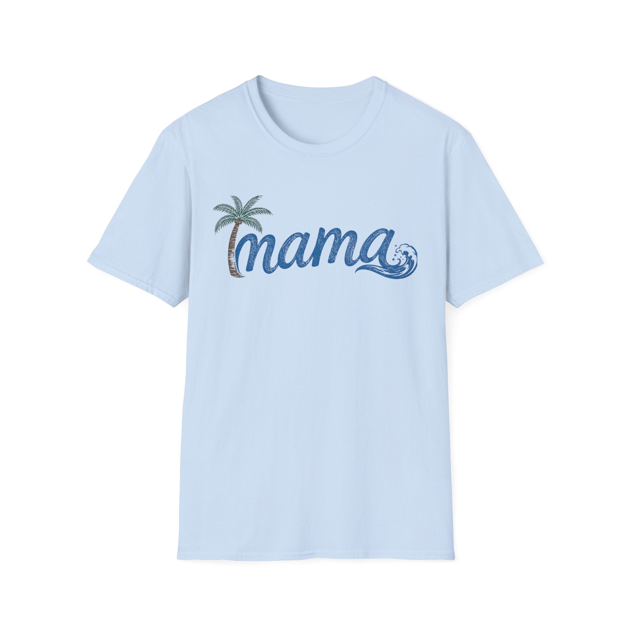 Coastal Mama Palm Tree & Wave Tee