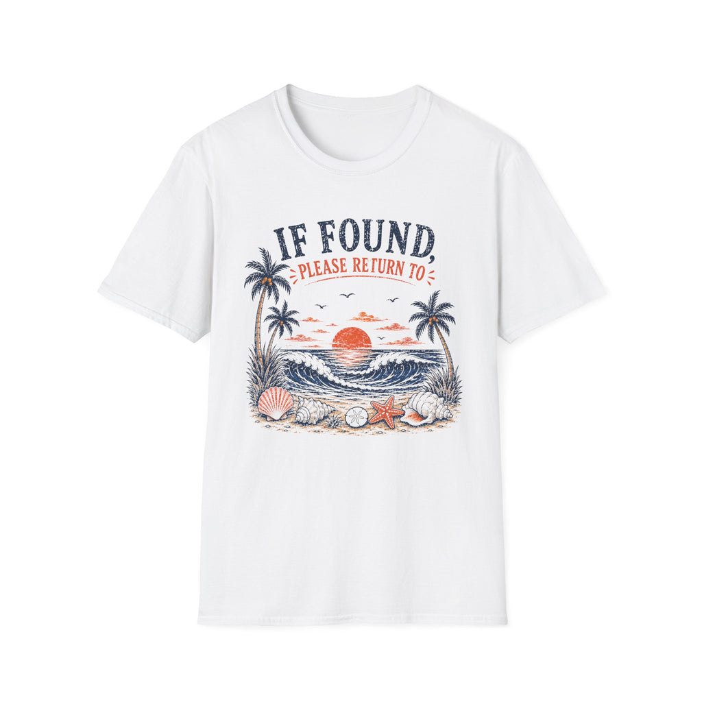 If Found Please Return To Beach Tee