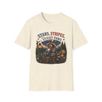 Stars, Stripes, and Sticky Paws Raccoon Tee