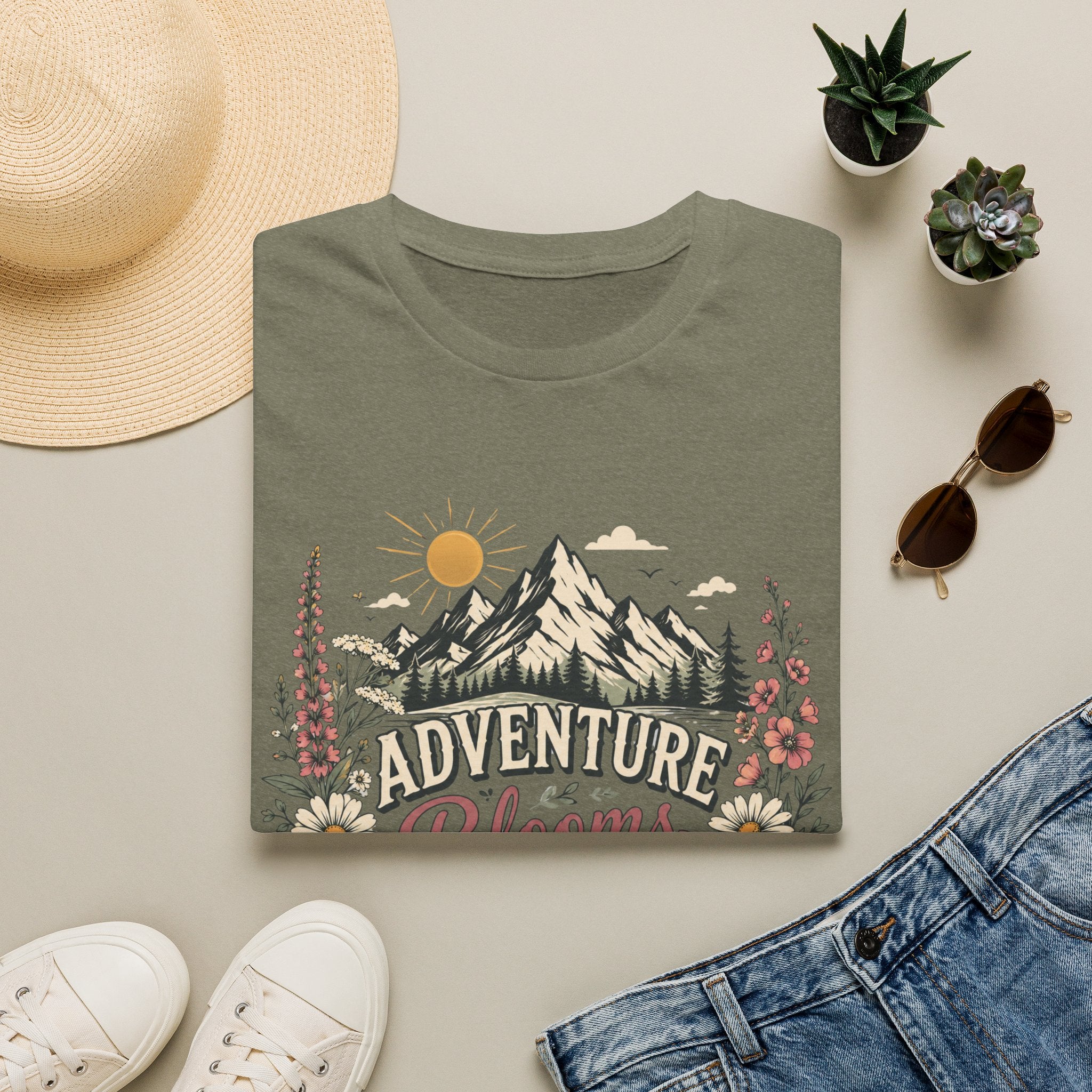 Adventure Blooms Here Tee
