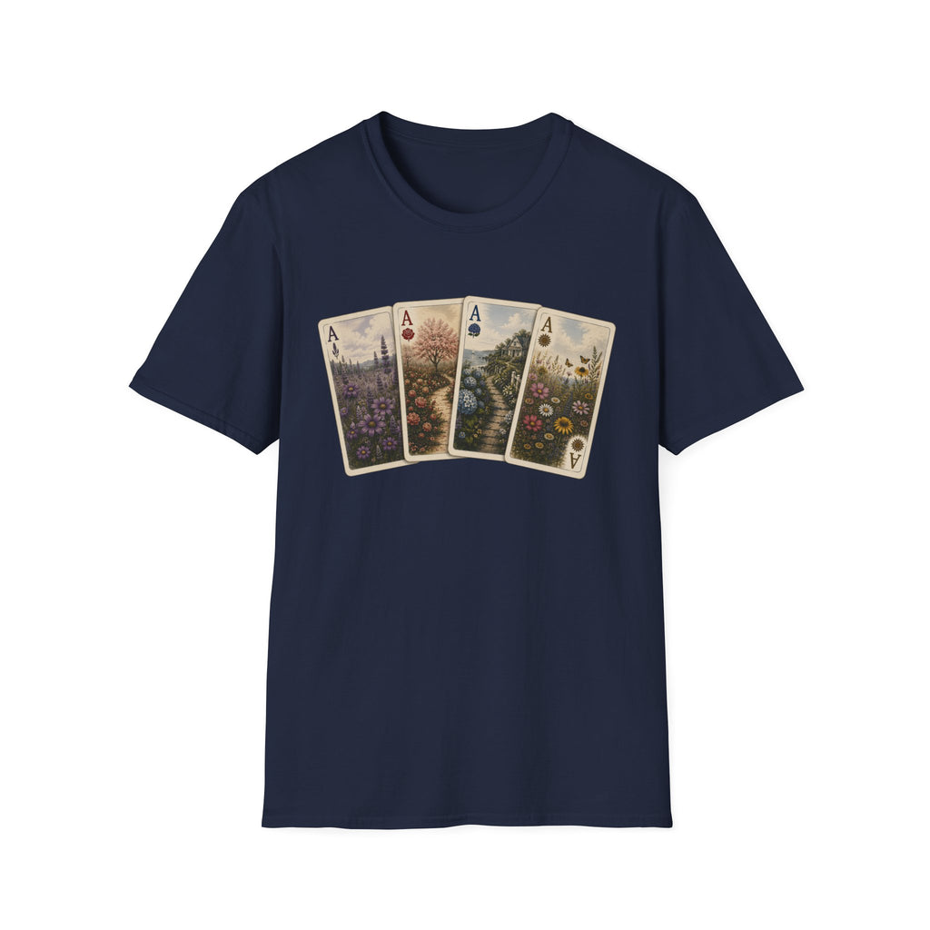 Floral Ace Playing Cards Tee