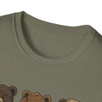 See No Hear No Speak No Bear Hikers Tee
