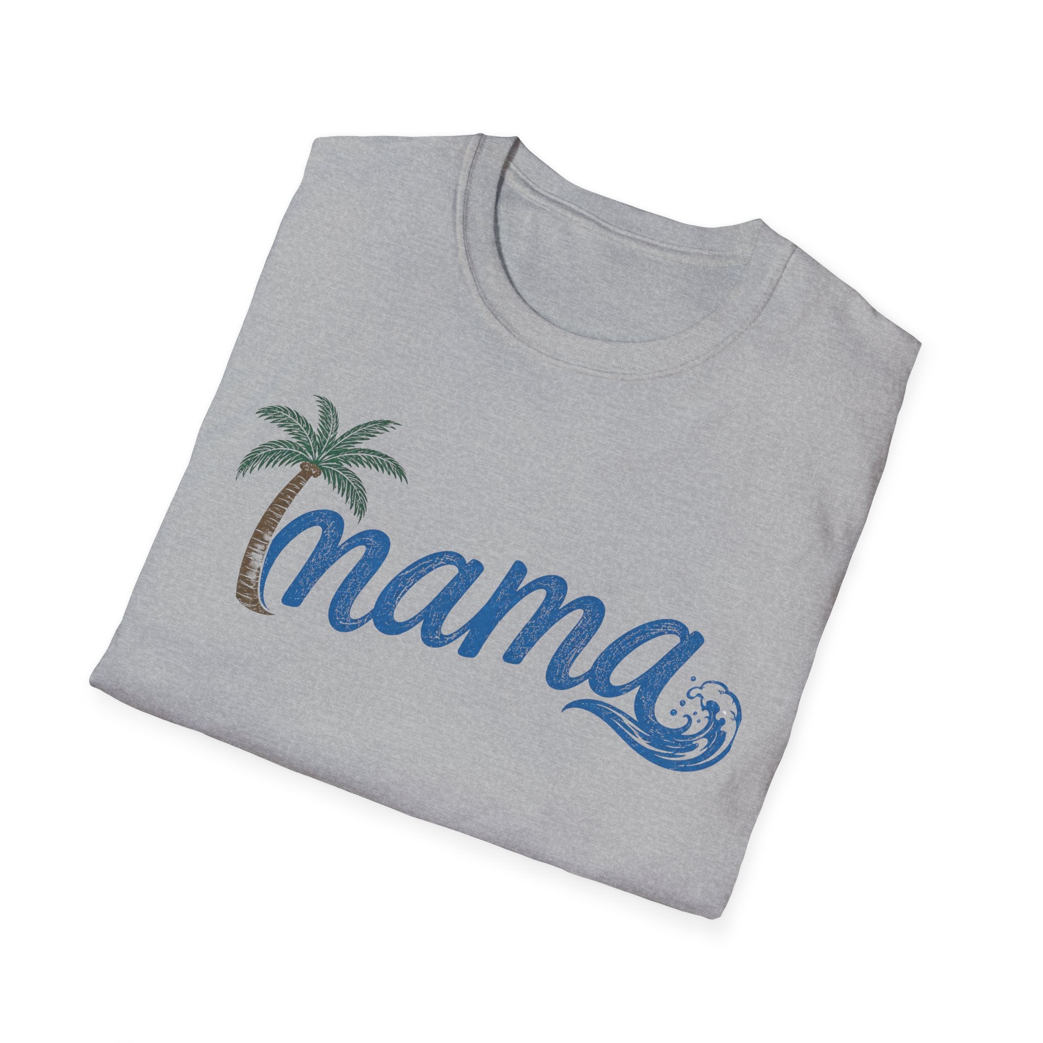 Coastal Mama Palm Tree & Wave Tee