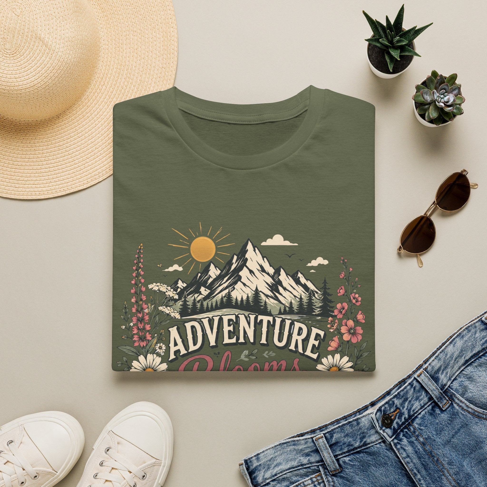 Adventure Blooms Here Tee