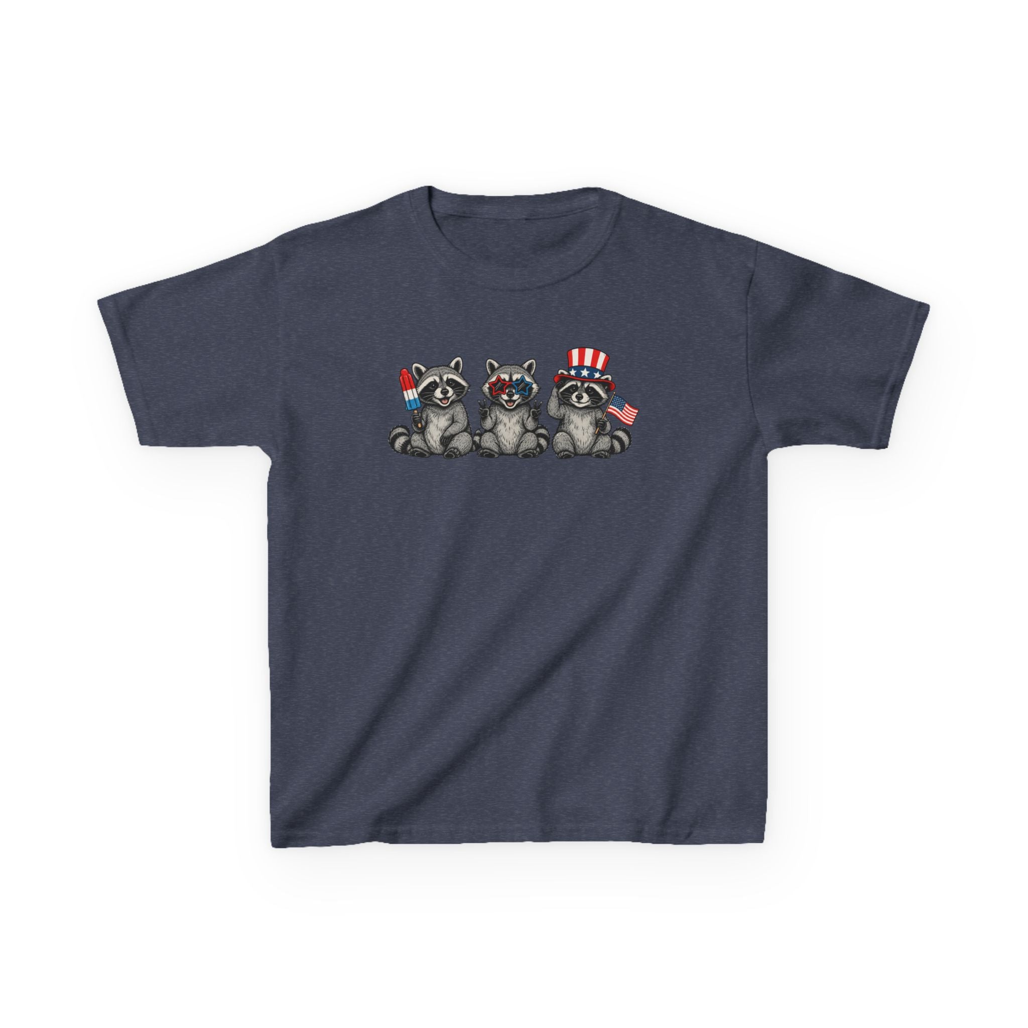 Feral and Free Raccoon Kids Tee