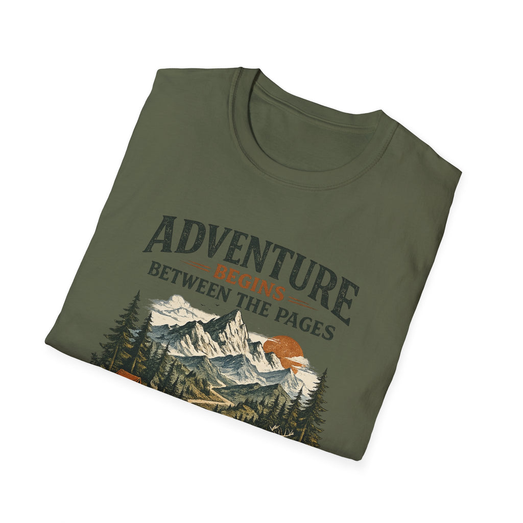 Adventure Begins Between the Pages Tee