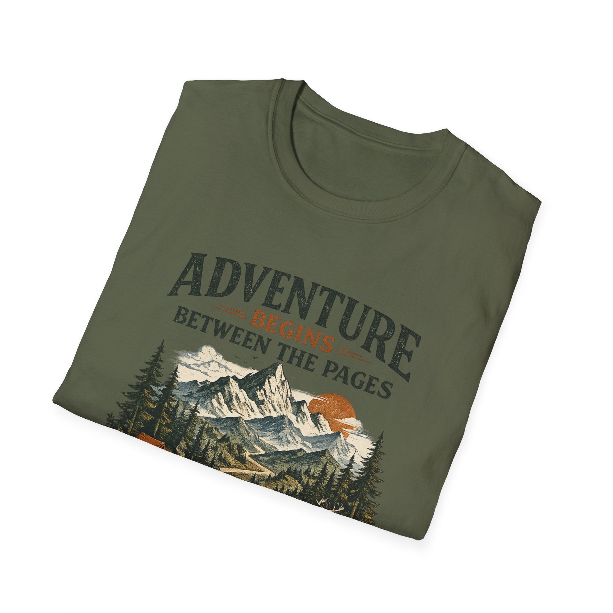Adventure Begins Between the Pages Tee