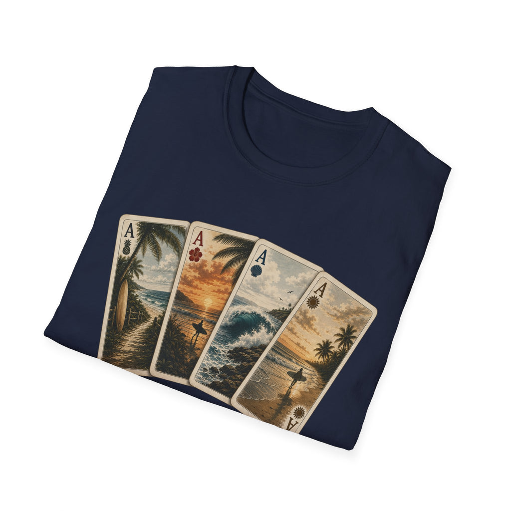Surfer Ace Playing Cards Tee