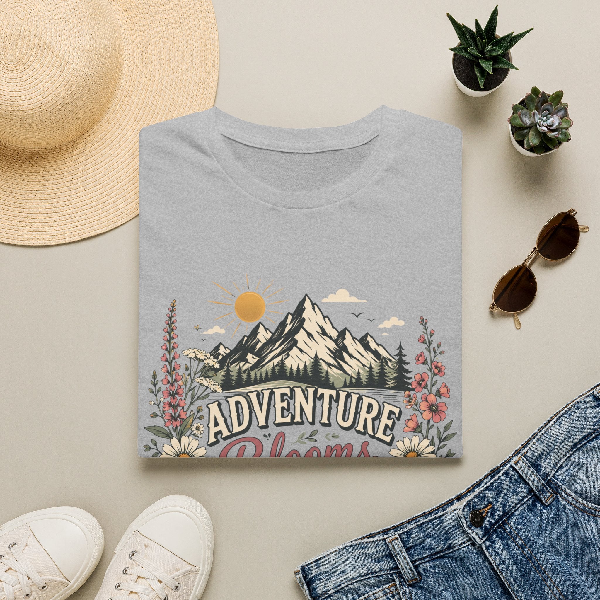 Adventure Blooms Here Tee