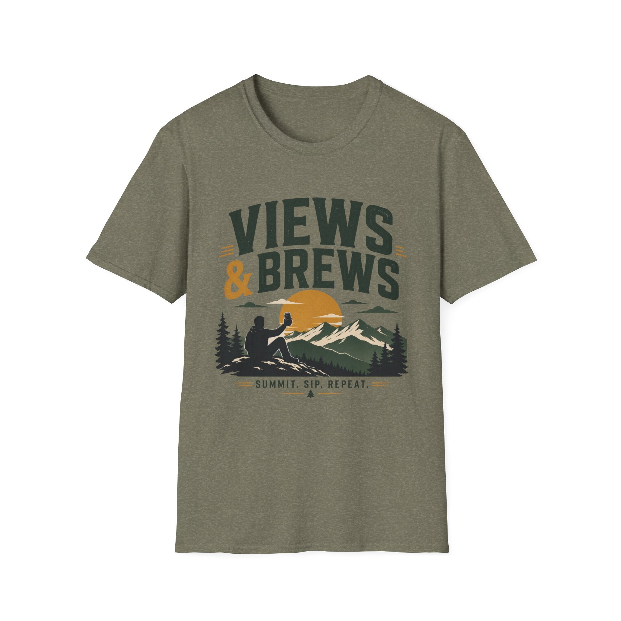 Views & Brews Men's Hiking Tee