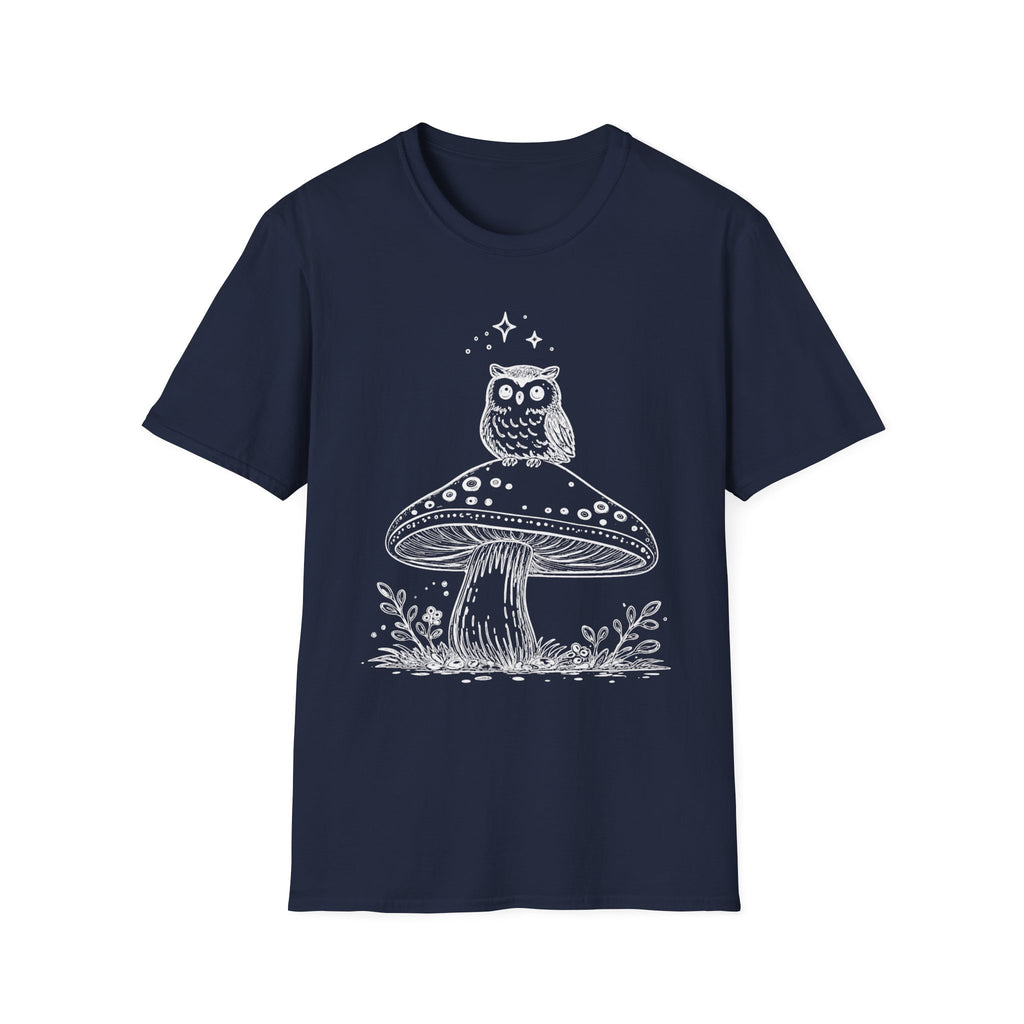 Cozy Owl Mushroom Tee