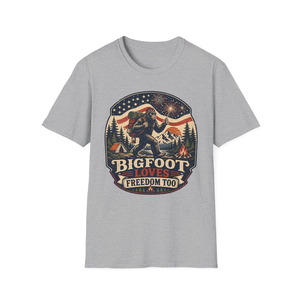 Bigfoot Loves Freedom Tee