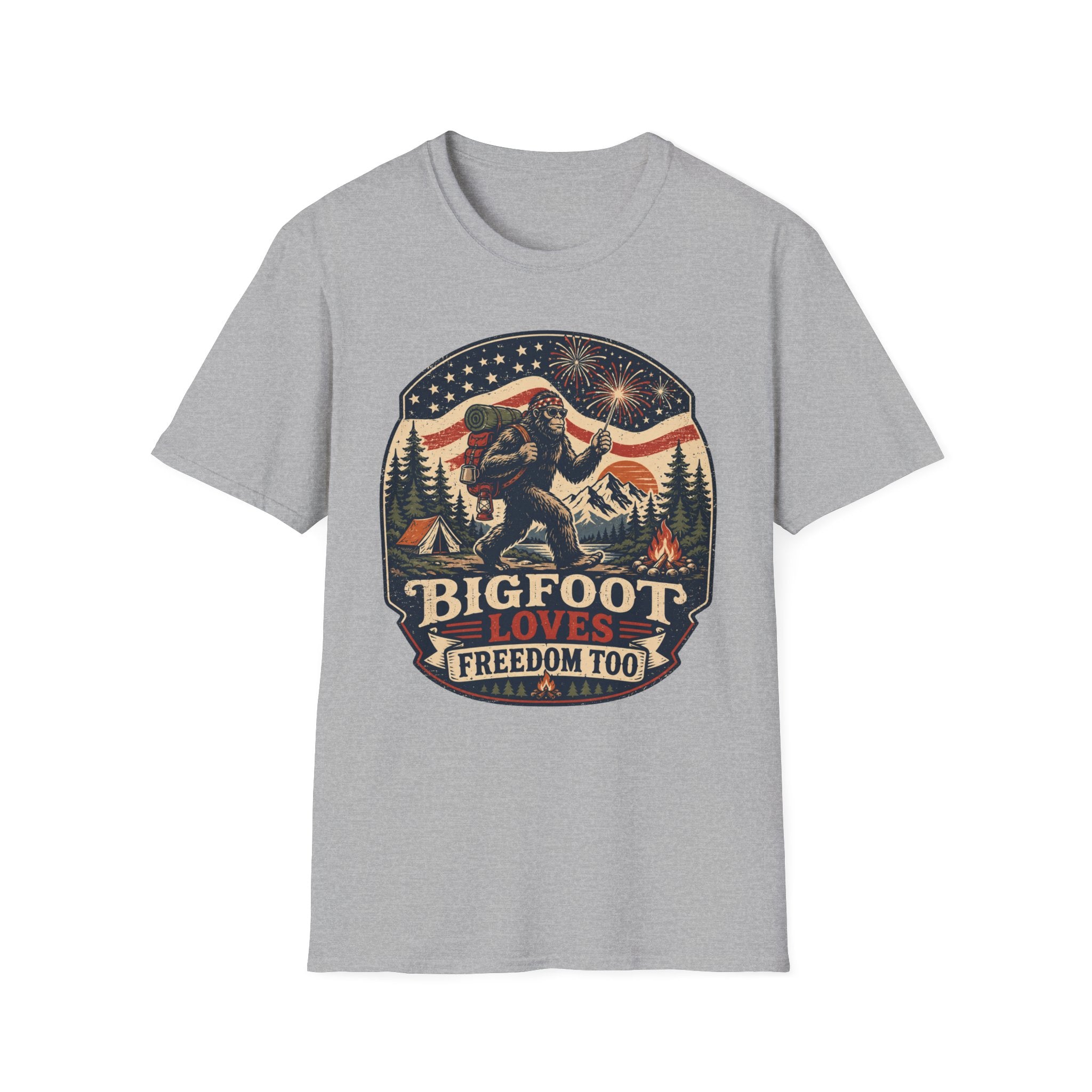 Bigfoot Loves Freedom Tee