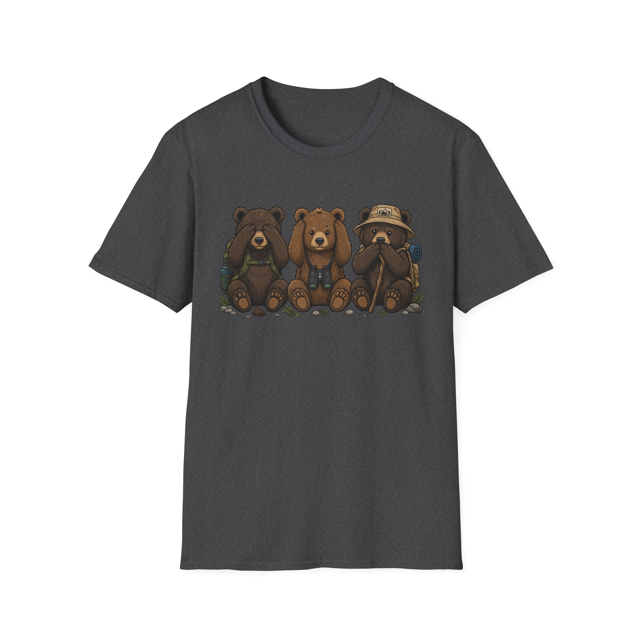 See No Hear No Speak No Bear Hikers Tee