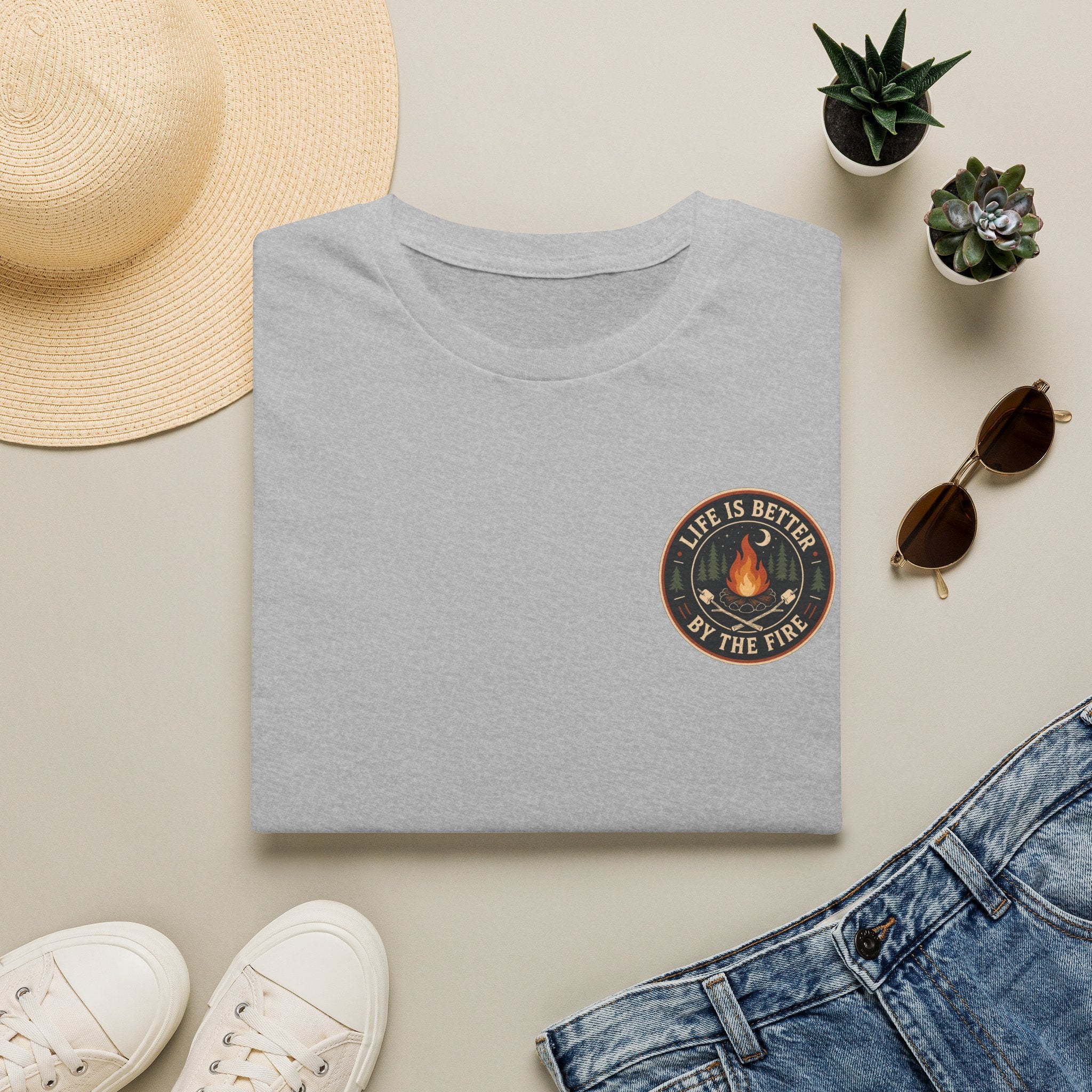 Life is Better by the Fire Pocket Tee