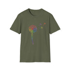 Rainbow Wishes Dandelion Tee