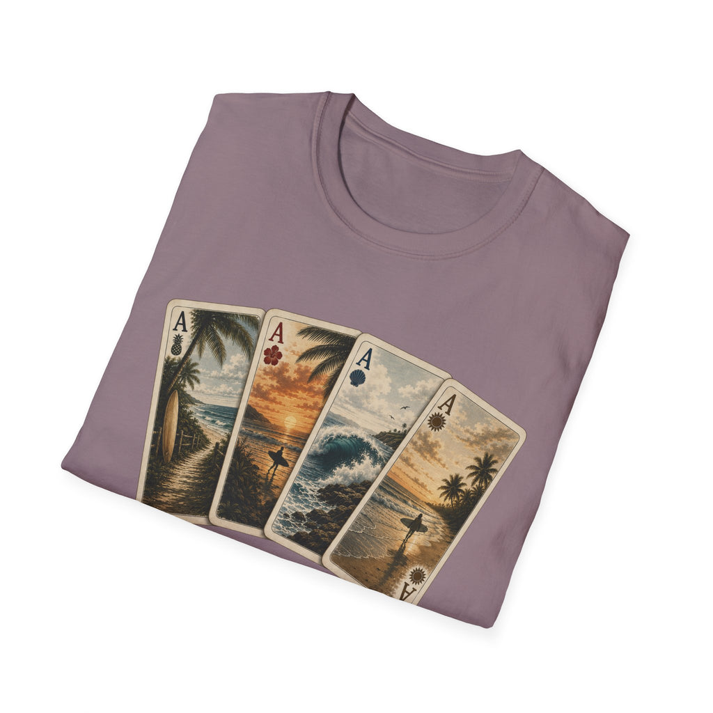 Surfer Ace Playing Cards Tee