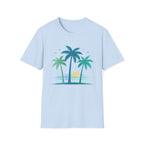 Tropical Sunset Palm Tree Tee