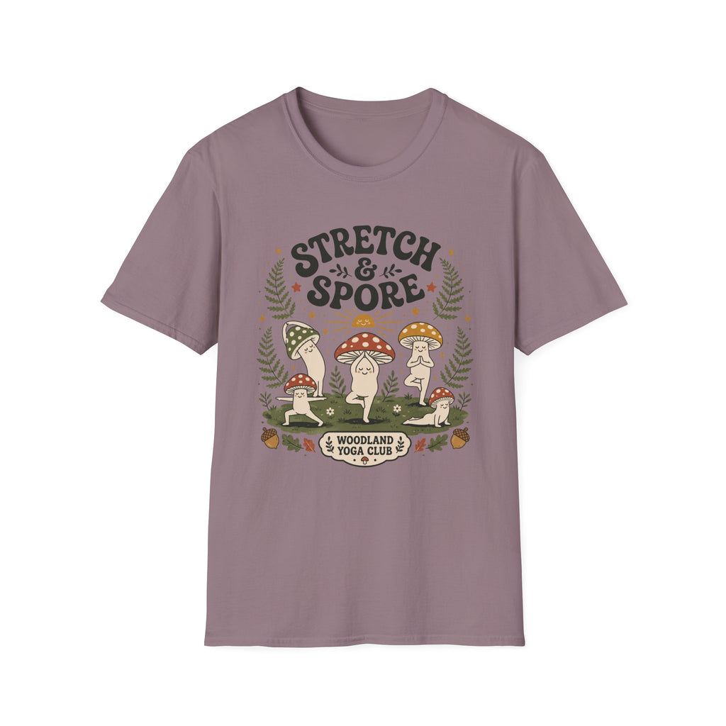 Stretch & Spore Woodland Yoga Club Tee