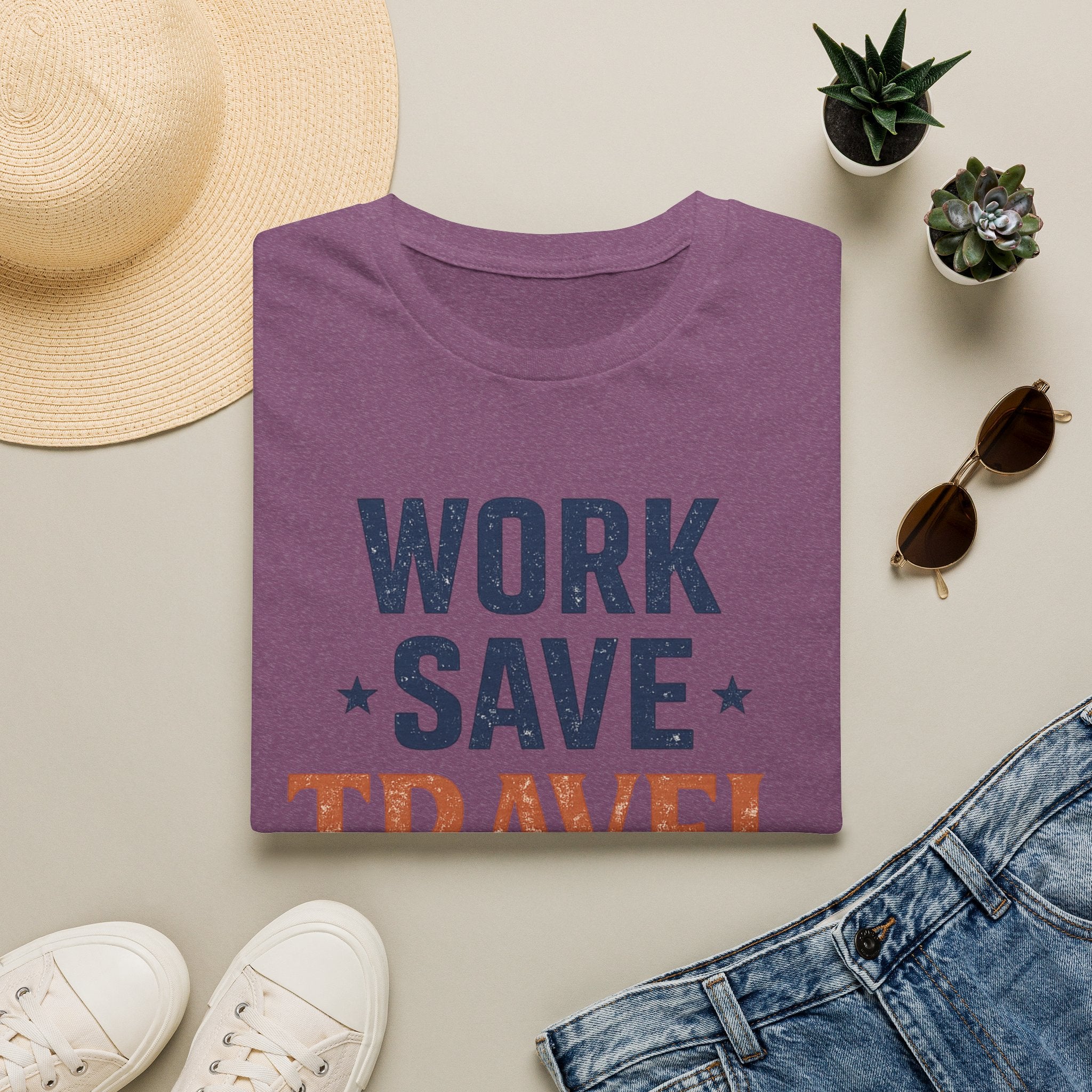 Work Save Travel Repeat Tee